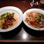 Shanhai Karyuu - 【2020.7.2(木)】本日のランチ②(坦々冷麺＋生姜焼肉丼)1,000円