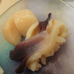 すし処浜谷 - ほたてと北寄貝（も上質・・）