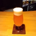 Kicchin Ando Ba Orenji Ru-Mu Asakusa - まずはビールでノドを潤します