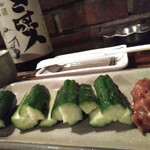 Sasuraibito - 肉みその味噌キュウリ