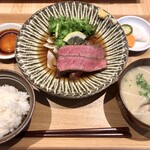 清喜 ひとしな - 『赤身肉ヒレステーキと土鍋ご飯定食』様（2310円税込)