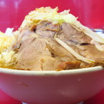 ラーメン二郎 - ラーメン小＋ニンニク多め＋青ネギ＋シビれ