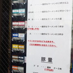 ラーメン二郎 - メニュー