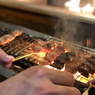 [Grilled skewer using Kishu Bincho charcoal]