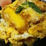 ブイチェーン - 分厚いカツ！少量カツ丼♪