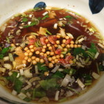 浅草名代らーめん 与ろゐ屋 - 【ざるらーめん】海老あられをはらはらと...