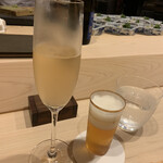 はらまさ - シャンパンとビール