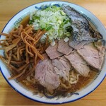 ケンちゃんラーメン - 大盛(味・油普通)＋メンマ＋ネギ