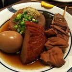 炭火串焼き すざく - おでん５種盛り合わせ