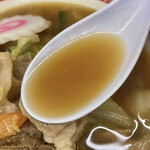 Menya Daikoku - あっさりスープながら、野菜と豚肉の旨味がよく出ています
