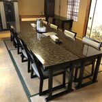 うなぎ 川松 - ２階席は個室にも対応。