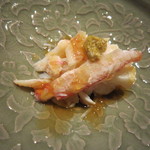 神楽坂 石かわ - 毛蟹の四杯酢かけ