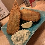 銀シャリ 原始焼き 食堂 ロビン 錦糸町店 - 黄金アジフライ