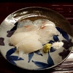 片折 - コチと赤イカ