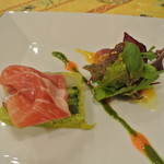 野菜のテリーヌ　カツオのサラダ仕立