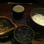 山沙商店すし芳 - 焼酎はクラッシュアイスで♪