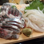 かわなみ鮨 - 鯵、ヤリ烏賊