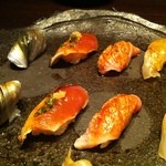 山沙商店すし芳 - コースのにぎり♪1/2