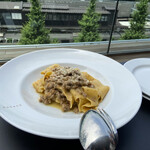 イータリー 原宿店 - 鴨肉のラグービアンコ　パッパルデッレ