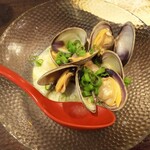 金町製麺 - 浅利のニンニクバター　400円