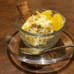 Organic Cafe ゆきすきのくに - 夏蜜柑とクリームチーズのデザート。