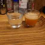 TETSU - 右側　野菜ジュース　左側　お水(20-07)