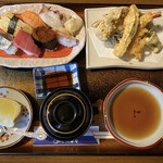 Sennari Zushi - 寿司･天ぷらセット 1350円