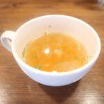 bisutorouomasugo - ランチセットのスープ