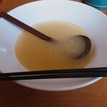 ラーメン丸徳 - 味変  ラー油と酢で完食~~  〓■●ﾊﾟﾀ