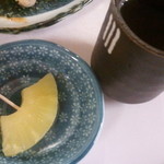 学大酒場エビス参 - 〆にパインとお茶を頂いてスッキリ(・∀・)！