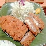 Tonkatsu Wakou - ロースカツとチーズ入りメンチカツ