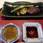 かわらまち 花ざくろ - 飛騨牛の網焼きと季節の焼き野菜