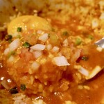 アジトイズム - ピザソバ（880円）＋〆のリゾット（220円）
      