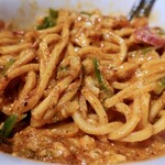 アジトイズム - ピザソバ（880円）＋〆のリゾット（220円）
      