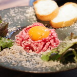 Marbled Wagyu Beef Yukhoe with Toryufu and Parmesan