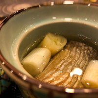 鮨 大門 - 太刀魚と禰宜焼き蒸し