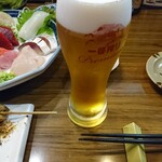 綱長井 - 生ビール  旨し！