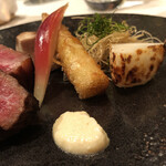 朗 長谷川稔Lab - 付け合わせは王様椎茸・茗荷・レフォール・千住ネギ