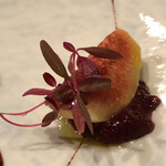 朗 長谷川稔Lab - イチジクの付け合わせ