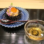 鮨 山浦 - 岩手キタムラサキウニ