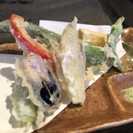 柳家 - 夏野菜の天婦羅処盛合わせ