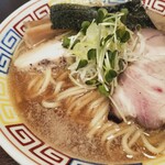 人力俥 - 背脂煮干そば（大盛・アップ）