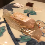 鮓 きずな - 明石あまてがれい 肝醤油と縁側