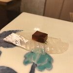 鮓 きずな - 明石あまてがれい ポン酢のジュレ