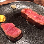 鳥茂 - サーロイン(右) シャトーブリアン(左)