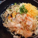 ゆで太郎 - 無料の天かすで『薬味たぬき蕎麦』に