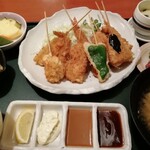 和食処 らいぜん - 串ふらい定食です。（2020年6月）