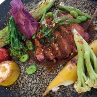 ラトラス - ❺ 鴨のロティ　春豆　ジュドヴィアンド