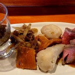 栄夏 - ランチのおばんざい盛り合わせ