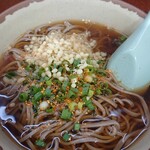さつま屋 - かけそば350円　クラブ活動少々